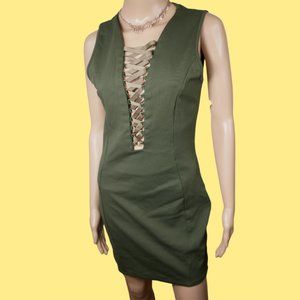Love Republic Green Sleeveless Mini Party Dress Size: Large